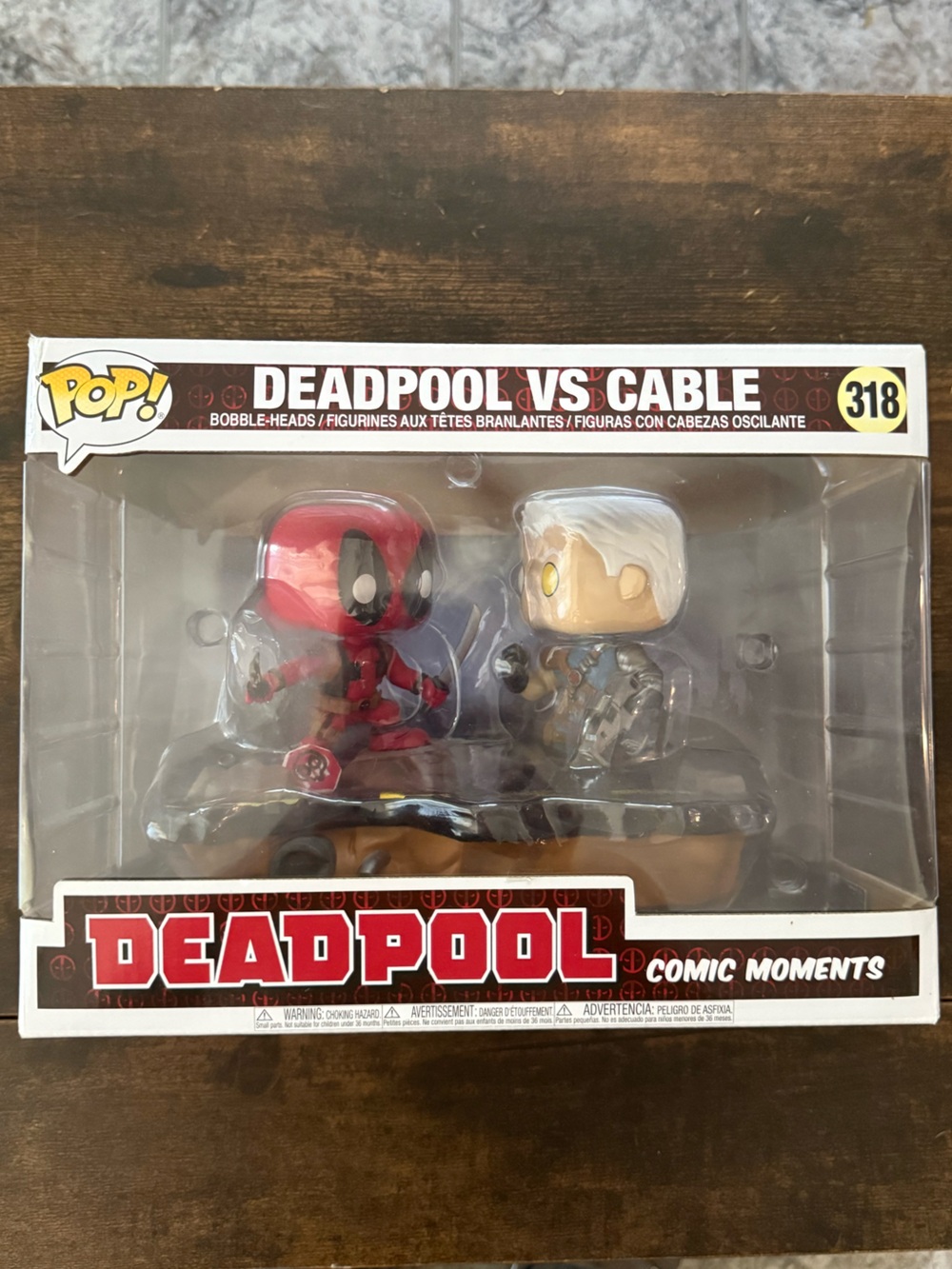 Funko Pop! Deadpool vs Cable Vinyl Figure Set - Red, Gray, White